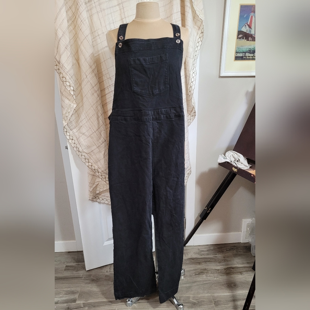 Black Joanie Overalls size 18